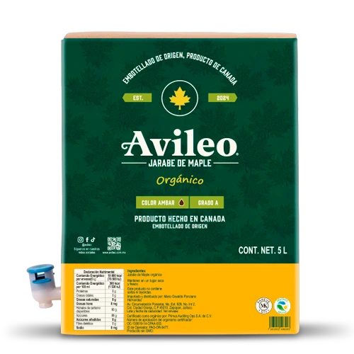 Jarabe de Maple Orgánico Avileo de 5 lts